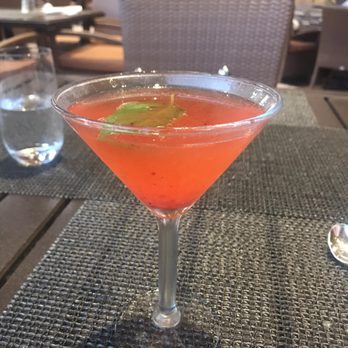 Pinzimini - Strawberry and basil martini. The Best. - Italian Near Me - Rancho Mirage, California