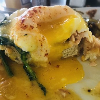 Tune-Up Cafe - My salmon eggs benny "poached eggs" completely divine. Get it! :)... - New Mexican Cuisine Near Me - Santa Fe, New Mexico Tune-Up Cafe - My salmon eggs benny "poached eggs" completely divine. Get it! :)... - New Mexican Cuisine Near Me - Santa Fe, New Mexico