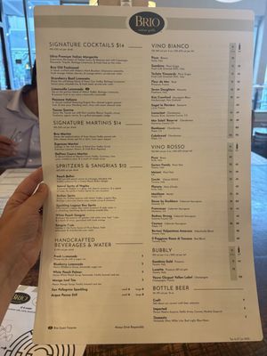 Menu photo 1 Brio Italian Grille Salt Lake, UT Menu photo 1 Brio Italian Grille Salt Lake, UT