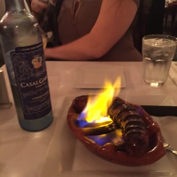 Estoril - Flaming chourico! - Portuguese Near Me - Fall River, Massachusetts