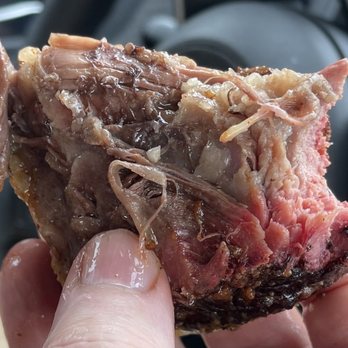 Southbound - One of a couple bites of tough meat stuck in globs of fat. - Southern Near Me - Chamblee, Georgia
