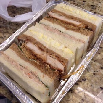 Cafe Zaiya - 2tuna, 2egg salad and 2fried pork sandwich box - Desserts Near Me - New York, New York