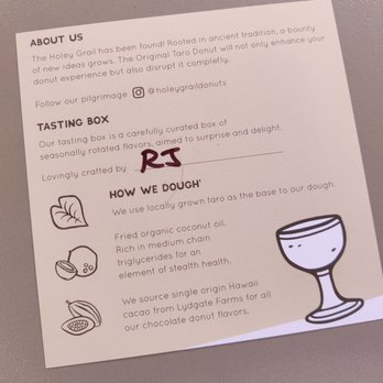 Holey Grail Donuts - Informational card - Donuts Near Me - Honolulu, Hawaii Holey Grail Donuts - Informational card - Donuts Near Me - Honolulu, Hawaii