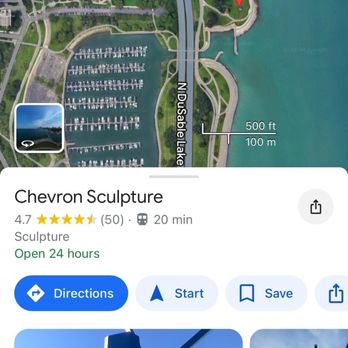 Chevron Sculpture - Map courtesy of google - Landmarks & Historical Buildings Near Me - Chicago, Illinois Chevron Sculpture - Map courtesy of google - Landmarks & Historical Buildings Near Me - Chicago, Illinois