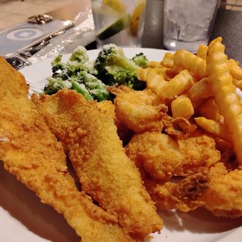 Flavors Kitchen And Cocktails - Fried Flounder and Shrimp Combo - Seafood Near Me - Savannah, Georgia Flavors Kitchen And Cocktails - Fried Flounder and Shrimp Combo - Seafood Near Me - Savannah, Georgia