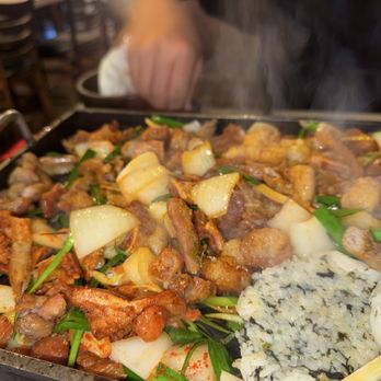 Moobongri - large intestine combo with all 3 - Korean Near Me - Irvine, California