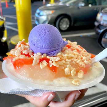 Ice Garden - Halo halo shave ice with ube ice cream!  Yum! - Desserts Near Me - Aiea, Hawaii