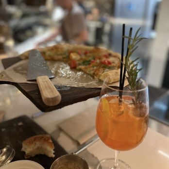 The Goat & Vine - Hatch Chile Honey Pizza and Aperol Spritz - Pizza Near Me - Temecula, California The Goat & Vine - Hatch Chile Honey Pizza and Aperol Spritz - Pizza Near Me - Temecula, California