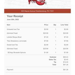 Receipt Receipt