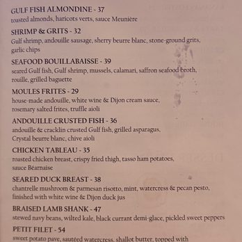 Tableau - Menu - Cajun/Creole Near Me - New Orleans, Louisiana Tableau - Menu - Cajun/Creole Near Me - New Orleans, Louisiana