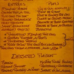 L'Auberge des Deux Ponts - Menu