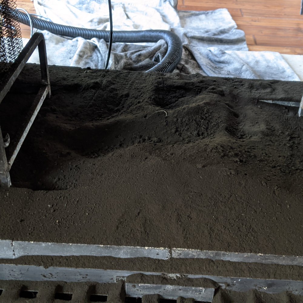 Morris Air & Electric - Sooo much soot! And this is while the vacuum was running so it's the leftovers! - Heating & Air Conditioning/HVAC Near Me Morris Air & Electric - Sooo much soot! And this is while the vacuum was running so it's the leftovers! - Heating & Air Conditioning/HVAC Near Me