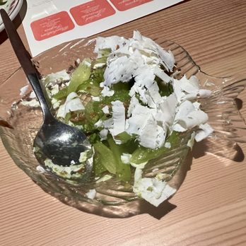 Rosy - Celery and ricotta with chimichurri and preserved lemons. - Modern European Near Me - Cleveland, Ohio Rosy - Celery and ricotta with chimichurri and preserved lemons. - Modern European Near Me - Cleveland, Ohio