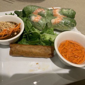 Flavor Pho - A5 Duo Rolls (2 Spring Rolls and 2 Vietnamese Egg Rolls - $7.99) - my friend ate one of egg rolls before the picture was taken - Vietnamese Near Me - Cerritos, California Flavor Pho - A5 Duo Rolls (2 Spring Rolls and 2 Vietnamese Egg Rolls - $7.99) - my friend ate one of egg rolls before the picture was taken - Vietnamese Near Me - Cerritos, California