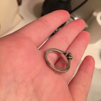 Gaston Jewelers - Look how RUINED my ring is. What a joke. They are HORRIBLE! - Jewelry Near Me - Glendale, Arizona
