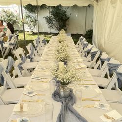 Let's Fiesta Event Rentals - Front View of my setup Event styled by Bashful Rose Events.