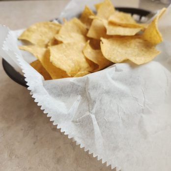 Azteca - a basket of tortilla chips on a table - Mexican Near Me - Omaha, Nebraska