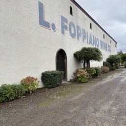 Exterior outside entrance of Foppiano Vineyards - Healdsburg, California Exterior outside entrance of Foppiano Vineyards - Healdsburg, California