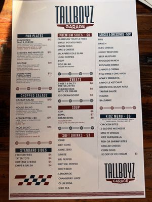 Menu photo 3 Tallboyz Garage Overland Park, KS Menu photo 3 Tallboyz Garage Overland Park, KS