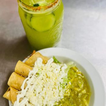 Chabelo’s - a plate of food and a drink - Mexican Near Me - Paris, Texas Chabelo’s - a plate of food and a drink - Mexican Near Me - Paris, Texas