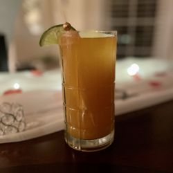 Chef Rashida Thom - Ginger Peach Rum Punch