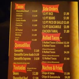 Here is a menu Here is a menu