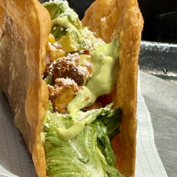 Pym Test Kitchen - Humongous taco salad 3/5 ironic with a fried taco shell. - Coffee & Tea Near Me - Anaheim, California Pym Test Kitchen - Humongous taco salad 3/5 ironic with a fried taco shell. - Coffee & Tea Near Me - Anaheim, California