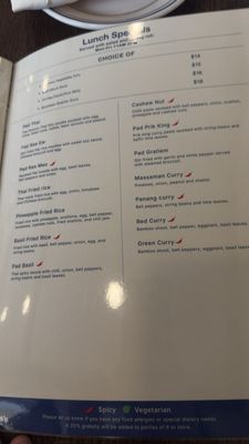 Menu photo 4 Churod Thai Bogota, NJ