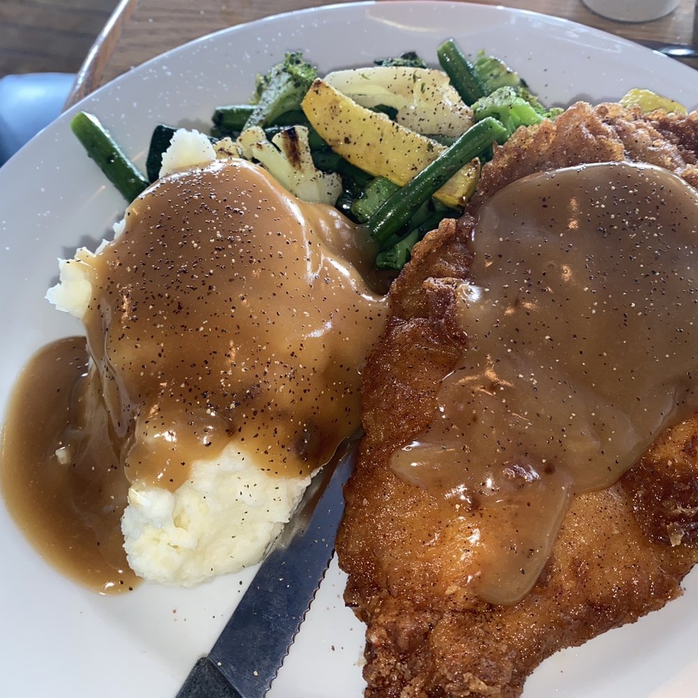 Rivershore Bar & Grill - Boneless Fried Chicken - tasted like potatoes out of the box. The fried chicken looks good, but was small and rubbery - American Near Me - Oregon City, Oregon Rivershore Bar & Grill - Boneless Fried Chicken - tasted like potatoes out of the box. The fried chicken looks good, but was small and rubbery - American Near Me - Oregon City, Oregon