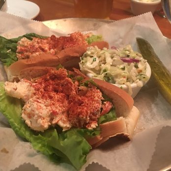 Blue Pointe Oyster Bar and Seafood Grill - Lobster roll with coleslaw! - Seafood Near Me - Fort Myers, Florida Blue Pointe Oyster Bar and Seafood Grill - Lobster roll with coleslaw! - Seafood Near Me - Fort Myers, Florida