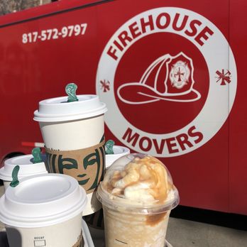 Firehouse Movers - Coffee run for everyone! Ty Firehouse Movers - Movers Near Me - Lewisville, Texas Firehouse Movers - Coffee run for everyone! Ty Firehouse Movers - Movers Near Me - Lewisville, Texas