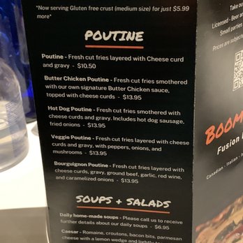 Boomtown Fusion Eatery - Menu 4 - Canadian (New) Near Me - Smiths Falls, Ontario