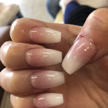 Professionail - By Tony ombré pink & white yes he cut me twice - Nail Salons Near Me - Grand Terrace, California Professionail - By Tony ombré pink & white yes he cut me twice - Nail Salons Near Me - Grand Terrace, California