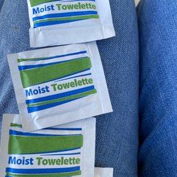 Moist towelettes