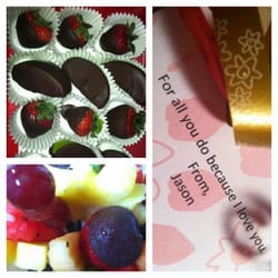 Edible Arrangements - A loving surprise from my husband for no reason at all.