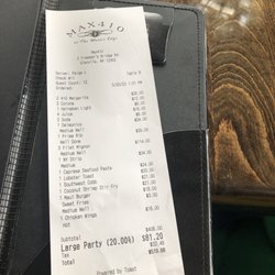 Water's Edge Cafe - Receipt