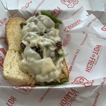 Charleys Cheesesteaks - Fresh, hot delicious small Philly Steak Sandwich 7.49 plus tax $8.26 (be sure to tip) 4/19/22 - Sandwiches Near Me - Tacoma, Washington