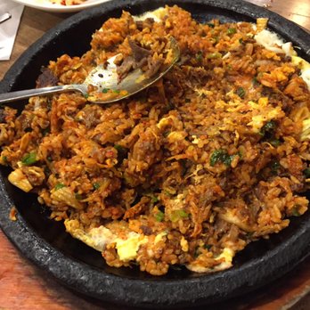 Five Senses - Kimchi fried rice with beef - Korean Near Me - New York, New York Five Senses - Kimchi fried rice with beef - Korean Near Me - New York, New York