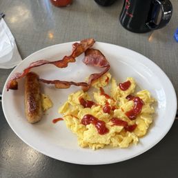 Sausage eggs and bacon Sausage eggs and bacon