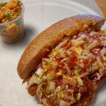 KoKyu Na'Mean - KOFC: fried chicken, gochujang, kimchi slaw, & mae ploy - Sandwiches Near Me - Durham, North Carolina KoKyu Na'Mean - KOFC: fried chicken, gochujang, kimchi slaw, & mae ploy - Sandwiches Near Me - Durham, North Carolina