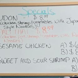 Jade Chinese Restaurant - I believe that the PAD THAI and the UDON are two off menu items. "CASH ONLY" restaurant.