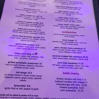 Three's Bar & Grill - Food menu - Asian Fusion Near Me - Kihei, Hawaii Three's Bar & Grill - Food menu - Asian Fusion Near Me - Kihei, Hawaii