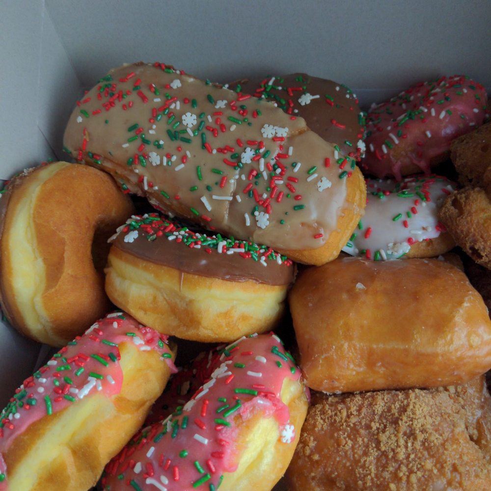 Top Donuts - Yum! Christmas sprinkles - Donuts Near Me - Watsonville, California
