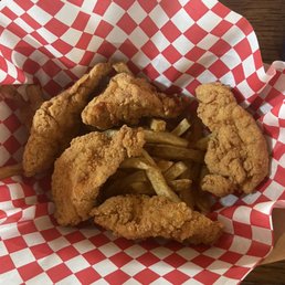 Chicken Tenders Basket ; $16