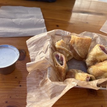 Dockside - Torch Lake - FRIED PICKLES! - American Near Me - Bellaire, Michigan