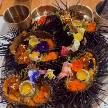 Ha Sun Saeng - Master Ha - 45. Four Piece Shrimp & Uni - Korean Near Me - Los Angeles, California