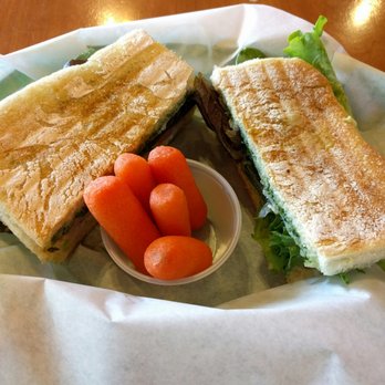 Cloud Forest Cafe - Cloud Forest Panini with a side of carrot sticks - Coffee & Tea Near Me - Davis, California Cloud Forest Cafe - Cloud Forest Panini with a side of carrot sticks - Coffee & Tea Near Me - Davis, California