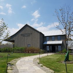 Westcott Vineyards - Barn was dark gray and looked newly renovated inside and out!