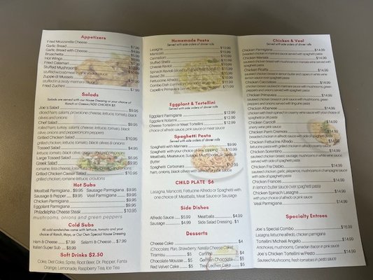 Menu photo 2 Joe's Pizza & Pasta North Beach Fort Worth, TX Menu photo 2 Joe's Pizza & Pasta North Beach Fort Worth, TX