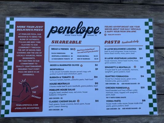 Menu photo 2 Penelope Tucson, AZ Menu photo 2 Penelope Tucson, AZ